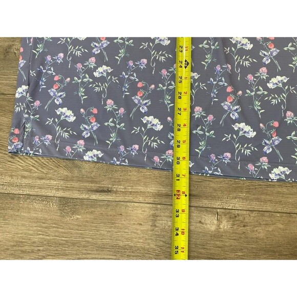 Bad Birdie Polo Men's M All Over Floral Performance Golf Outdoor Stretch Shirt - Picture 7 of 8